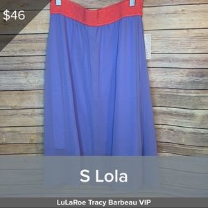 NWT LuLaRoe Lola Skirt Size Small Purple